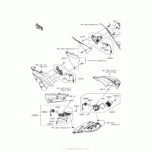 Схема вузла: Поворотники для Kawasaki ZX1400 Ninja ZX-14R ABS