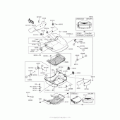 Схема вузла: Кофри (Trunk)(Bef-Bhf) для Kawasaki VN1700 Vulcan 1700 Voyager ABS