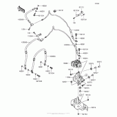 Схема вузла: Brake Piping для Kawasaki ZX636 Ninja ZX-6R ABS KRT Edition