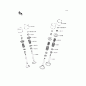 Схема узла: Клапан(ы) для Kawasaki ZX600 Ninja ZX-6R