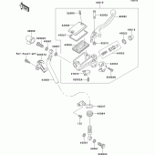 Схема вузла: Front master cylinder(el250-e2/e3/e4) для Kawasaki EL250 Eliminator 250