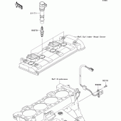 Схема узла: Ignition system для Kawasaki ZX1000 Ninja ZX-10R