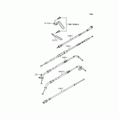 Схема вузла: Троси для Kawasaki VN400 Vulcan Drifter