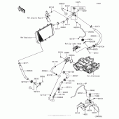 Схема узла: Water Pipe для Kawasaki ZX1000 Ninja 1000 ABS