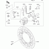 Схема узла: Передний тормоз для Kawasaki ER500 ER-5