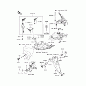 Схема вузла: Ignition switch/locks/reflectors для Kawasaki EX650 Ninja 650