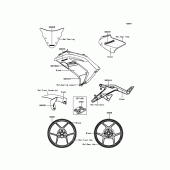 Схема вузла: Decals(Green) для Kawasaki EX650 ER-6F ABS