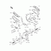 Схема вузла: Підніжки для Kawasaki VN2000 Vulcan 2000 Limited