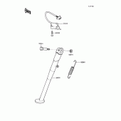 Схема узла: Подставка для Kawasaki KL250 KLR250