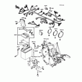 Схема вузла: Electrical equipment для Kawasaki VN1500 Vulcan 88
