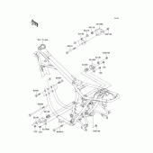 Схема вузла: Кріплення двигуна для Kawasaki EJ650 W650