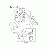 Схема вузла: Повітряний фільтр для Kawasaki ZR400 Zephyr