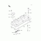 Схема вузла: Клапанна кришка для Kawasaki ZX900 Ninja ZX-9R