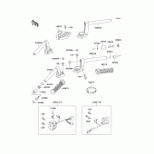 Схема вузла: Кермо & Пульт управління кермовим для Kawasaki ZG1000 Concours