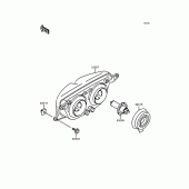 Схема узла: Фара для Kawasaki ZX400 ZXR400