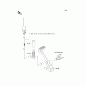 Схема вузла: Brake pedal/torque link для Kawasaki ZR1000 Z1000