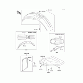 Схема узла: Крыло для Kawasaki KX100