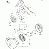 Схема узла: Генератор для Kawasaki EX250 Ninja 250R