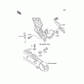 Схема вузла: Лапка гальма для Kawasaki ZR400 Xanthus