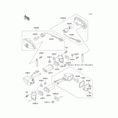 Схема вузла: Поворотники для Kawasaki EX250 ZZR250