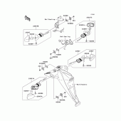 Схема узла: Поворотники для Kawasaki ZR750 Z750