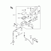 Схема вузла: Передній гальмівний циліндр для Kawasaki KLX300R