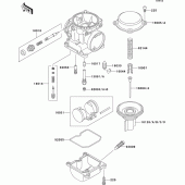 Схема вузла: Карбюратор parts(1/2) для Kawasaki ZX1100 GPZ1100