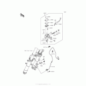 Схема узла: Передний тормозной цилиндр для Kawasaki BR250 Z250SL ABS
