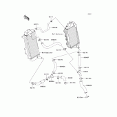 Схема узла: Water pipe для Kawasaki KX450 KX450F