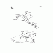 Схема вузла: Вихлопна система для Kawasaki KLX250 D-Tracker