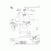 Схема узла: Fuel tank(1/2) для Kawasaki ZX1000 Ninja ZX-10R