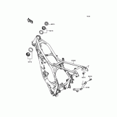 Схема вузла: Рама для Kawasaki KX85 KX85