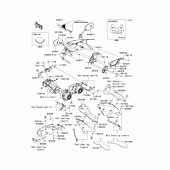 Схема вузла: Облицювальні елементи для Kawasaki ZX600 Ninja ZX-6R