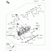 Схема узла: Throttle для Kawasaki ZR1000 Z1000