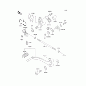 Схема вузла: Перемикач передач для Kawasaki KLE500