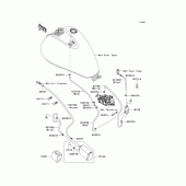 Схема вузла: Fuel evaporative system(ca) для Kawasaki VN900 Vulcan 900 Custom