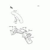 Схема узла: Крыло для Kawasaki ZR1100 Zephyr 1100RS