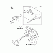 Схема узла: Поворотники для Kawasaki BJ250 Estrella