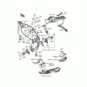 Схема узла: Крепление двигателя для Kawasaki ZX636 Ninja ZX-6R