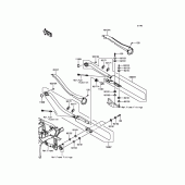 Схема вузла: Вихлопна система для Kawasaki VN900 Vulcan 900 Custom