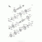 Схема узла: Трансмиссия для Kawasaki KL650 KLR650