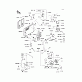 Схема вузла: Радіатор (1/2) для Kawasaki EX250 Ninja 250