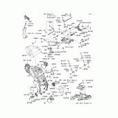 Схема узла: Frame fittings(1/2) для Kawasaki ZX1400 ZZR1400 ABS