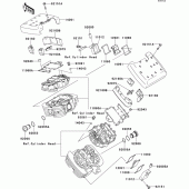 Схема узла: Клапанная крышка для Kawasaki VN1500 VN1500 Drifter