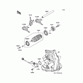 Схема узла: Gear Change Drum/Shift Fork(s) для Kawasaki ZX1000 Ninja ZX-10R