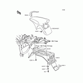 Схема вузла: Крило для Kawasaki KL110 KSR