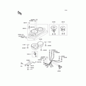 Схема вузла: Meter(s) для Kawasaki KLE500