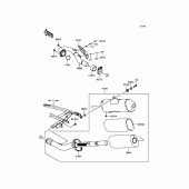 Схема вузла: Вихлопна система для Kawasaki KX450 KX450F