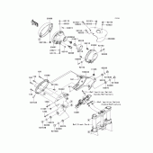 Схема вузла: Headlight(s) для Kawasaki VN2000 Vulcan 2000