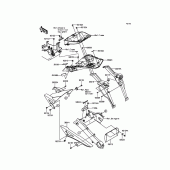 Схема вузла: Заднє крило для Kawasaki ZX1000 Ninja 1000 ABS